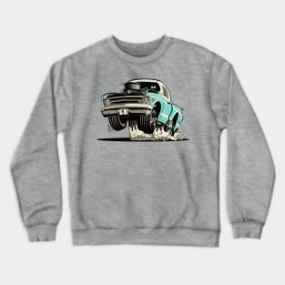 Cartoon retro hot rod Crewneck Sweatshirt